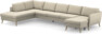 County - 4-sits soffa med divan vänster och schäslong höger - Beige