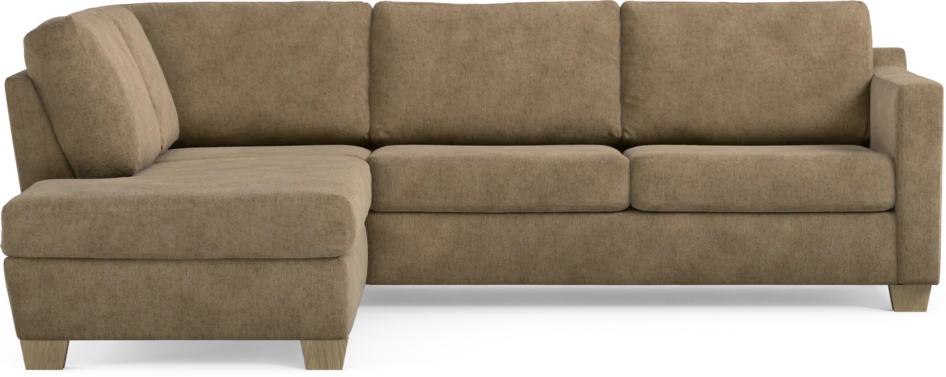 Friday - 2,5-sits soffa med divan vänster - Brun