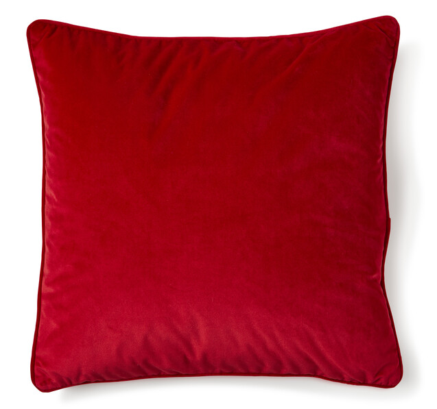 Velvet - Kuddfodral, 50x50 cm - Röd