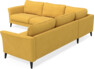 Bridge - Hörnsoffa, 3+3-sits - Gul