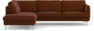 Madison - 3-sits soffa med divan vänster - Orange