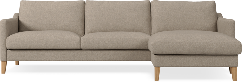 Winston - 3-sits soffa med schäslong, vändbar - Beige