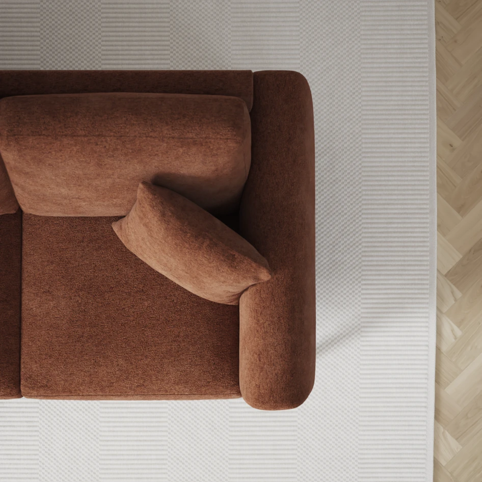 Eden - 3-sits soffa - Orange