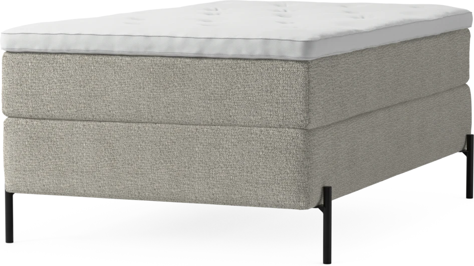 Delux Exclusive - Kontinentalsäng, enkelsäng 120 cm med bäddmadrass och sängben