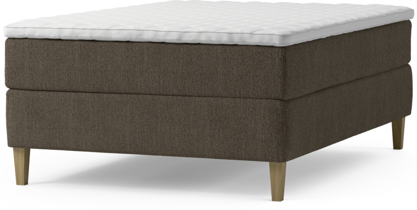 Delux Exclusive - Kontinentalsäng, enkelsäng 140 cm med bäddmadrass och sängben