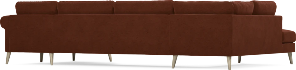 Bridge - 3-sits soffa med divan vänster och schäslong höger - Orange