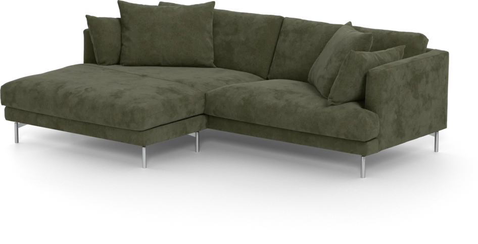Harper - 4-sits med schäslong XL vänster - Grön