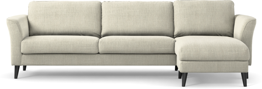 Bridge - 3-sits soffa med schäslong höger - Beige