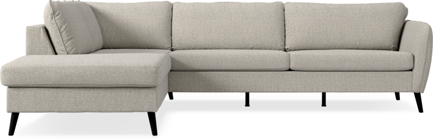 County - 2,5-sits soffa med divan vänster - Beige