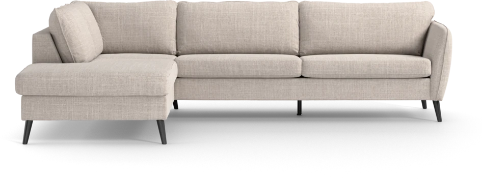 County - 2,5-sits soffa med divan vänster - Beige