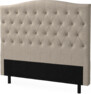 Delux Välvd - Sänggavel, 90-210 cm - Beige