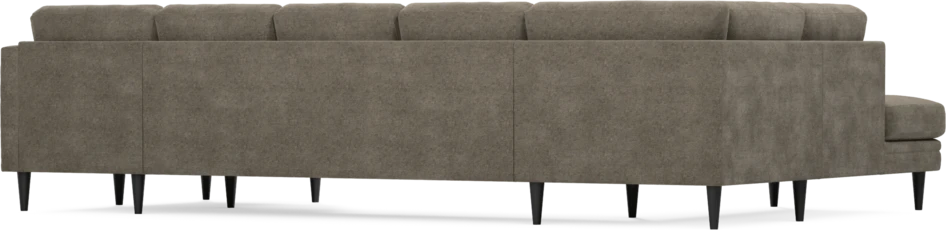 Eden - 3-sits soffa med divan vänster och schäslong höger - Brun