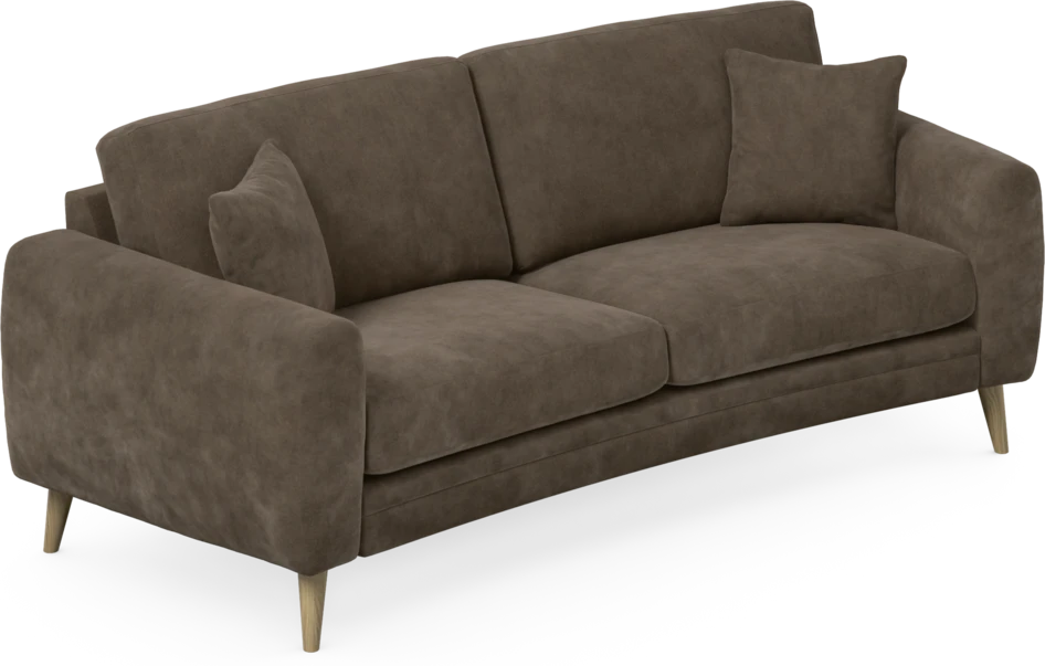 Eden - 2,5-sits soffa svängd - Brun