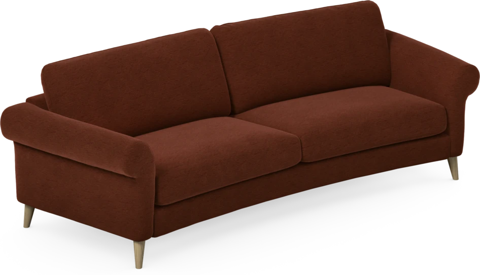 Bridge - 3-sits soffa svängd - Orange