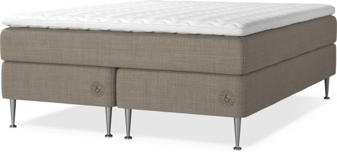 Asperö Comfort, Kontinentalsäng, dubbelsäng med bäddmadrass Comfort och sängben