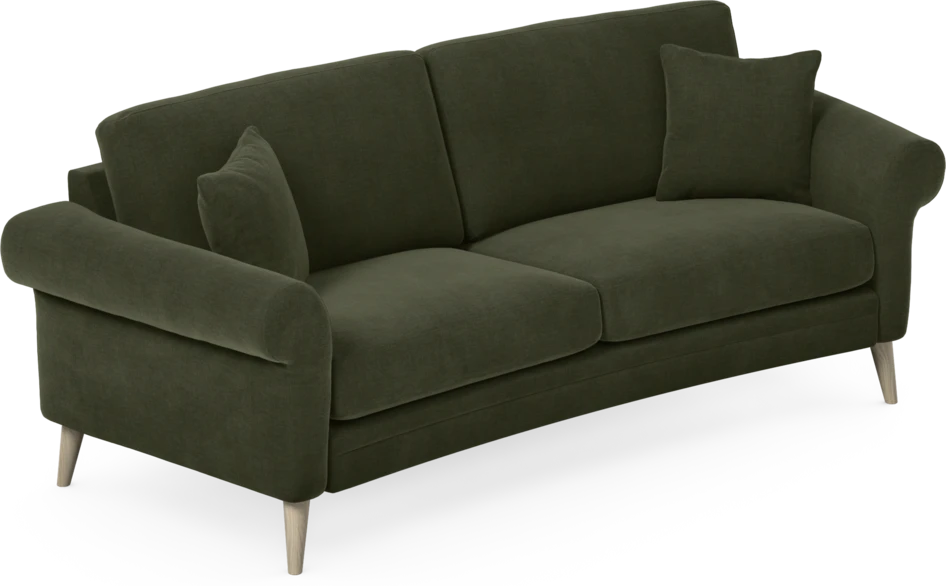 Eden - 2,5-sits soffa svängd - Grön