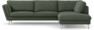 Madison Lux - 3-sits soffa med divan höger - Grön