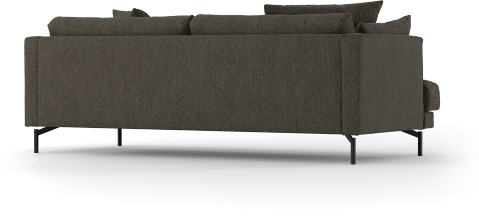Harper - 3-sits soffa, hel dyna - Brun
