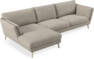 Madison Lux - 3-sits soffa med schäslong vänster - Vit