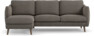 Madison Lux - 2-sits soffa med schäslong vänster - Brun