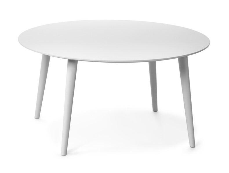 Plaine - Soffbord, Ø 90 cm - Vit