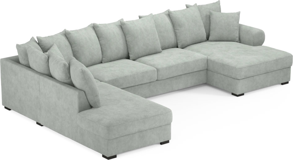 Town - 3-sits soffa med divan vänster och schäslong höger - Blå