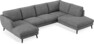 Madison Lux - 2-sits soffa med schäslong vänster och divan höger - Vit
