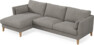 Winston - 3-sits soffa med schäslong, vändbar - Grå