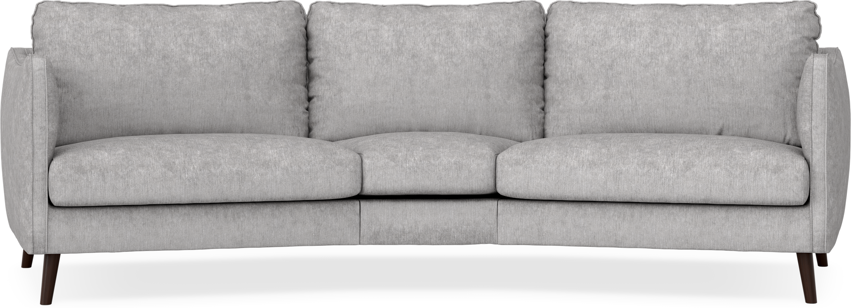 Madison - 3-sits soffa svängd, 90 cm - Grå