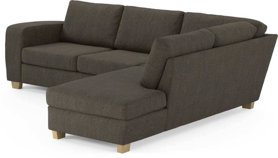 Friday - 2,5-sits soffa med divan höger - Brun