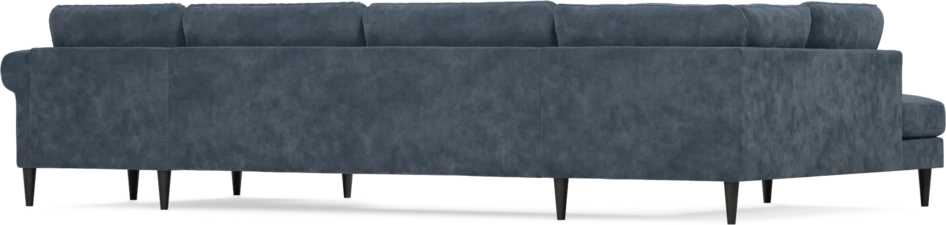 Bridge - 3-sits soffa med divan vänster och schäslong höger - Blå
