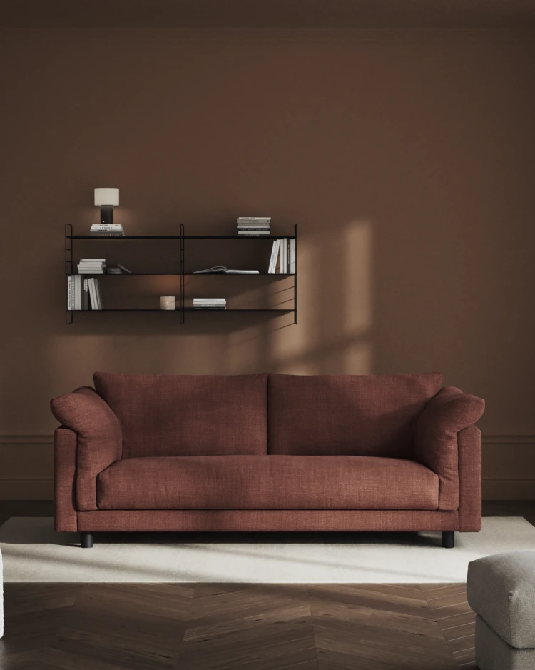 Cherrie - 2,5-sits soffa, hel dyna, fast klädsel - inspiration