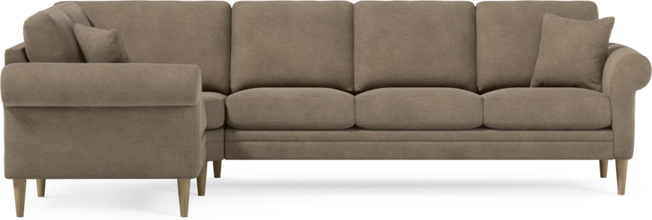 Eden - Hörnsoffa, 1+3-sits - Brun