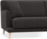 Macy Lux - 3-sits soffa - Svart