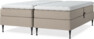 Delux Sense - Ställbar säng, dubbelsäng med bäddmadrass - Beige
