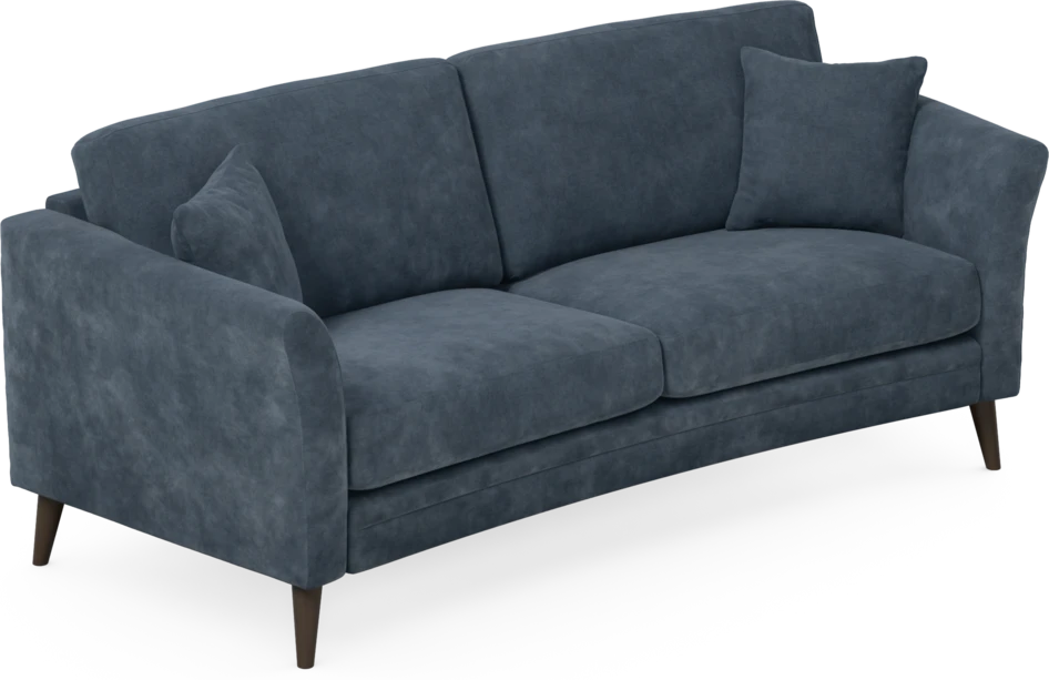 Eden - 2,5-sits soffa svängd - Blå