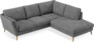 Madison Lux - 2-sits soffa med divan höger - Vit