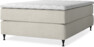 Delux Exclusive - Kontinentalsäng, enkelsäng 140 cm med bäddmadrass - Beige