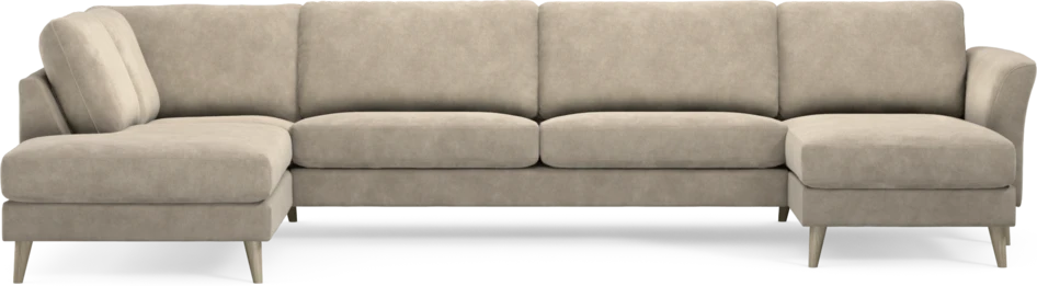 Bridge - 3-sits soffa med divan vänster och schäslong höger - Beige