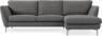 Madison Lux - 2-sits soffa med schäslong höger - Grå