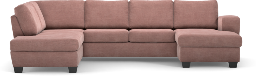 Friday - 3-sits soffa med divan vänster och schäslong höger - Rosa