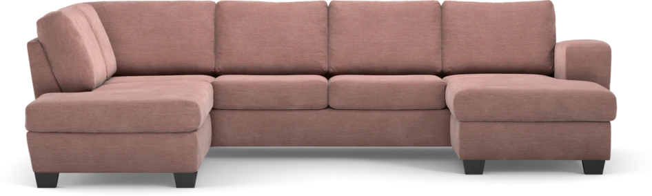 Friday - 3-sits soffa med divan vänster och schäslong höger - Rosa