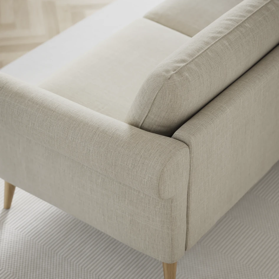 Bridge - 3-sits soffa svängd - Beige