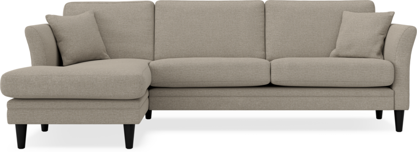 Eden - 2,5-sits soffa med schäslong - Beige