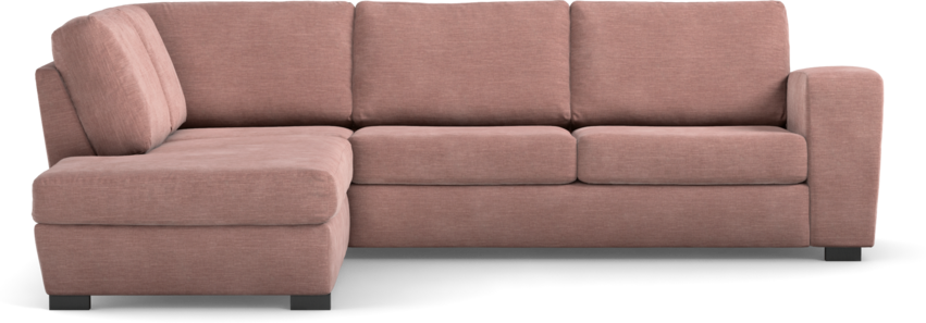Friday - 2,5-sits soffa med divan vänster - Rosa