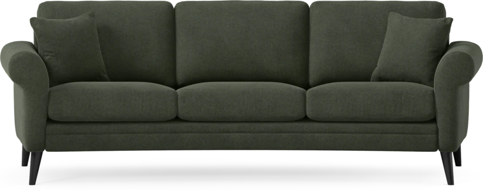 Eden - 3-sits soffa svängd - Grön