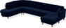 Eden - 3-sits soffa med divan vänster och schäslong höger - Blå