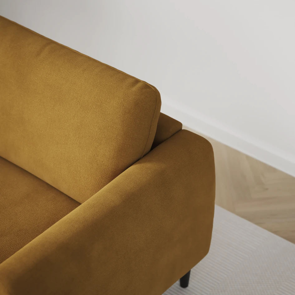 Bridge - 3-sits soffa - Gul