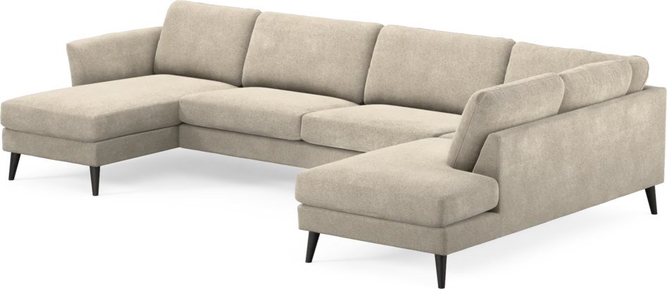 Bridge - 3-sits soffa med schäslong vänster och divan höger - Beige
