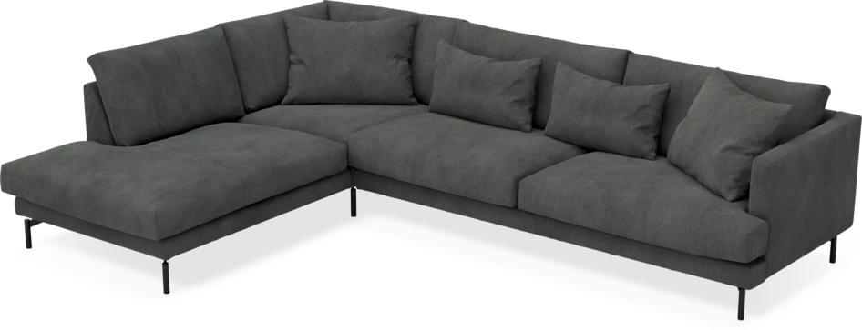 Harper - 3-sits soffa med divan vänster - Grå